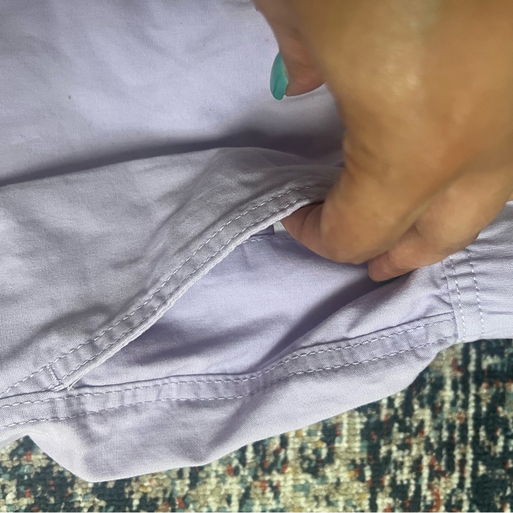 H&M Purple Cargo Shorts with Relaxed Fit and Elastic Waistband - Picture 5 of 8